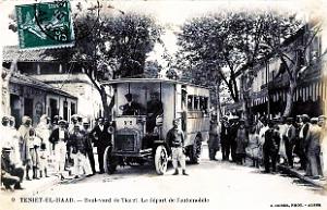 2178- Teniet-el-Haad - Boulevard de Tiaret - Autobus - 1910